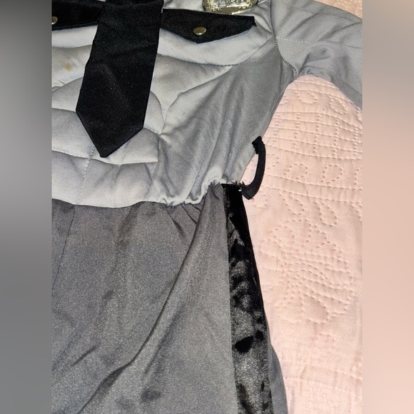 Kids Gray Police Costume Jumpsuit - Picture 6 of 9